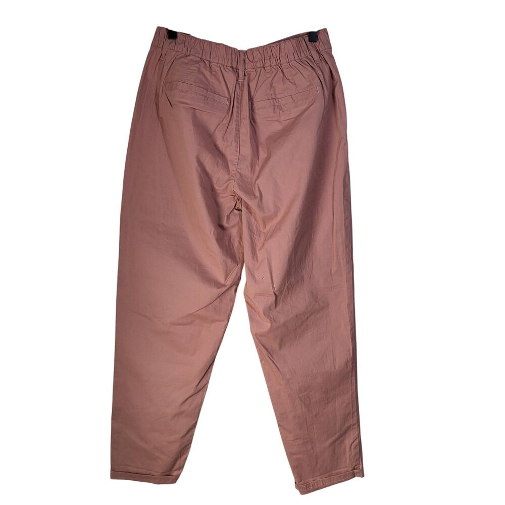 ONE 5 ONE Womens M Haley Extra High Rise Pleated Chino Pants Blush NWT Stitchfix - Picture 2 of 11